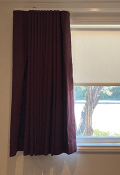 Custom Shades with Blackout Curtains in San Juan Capistrano